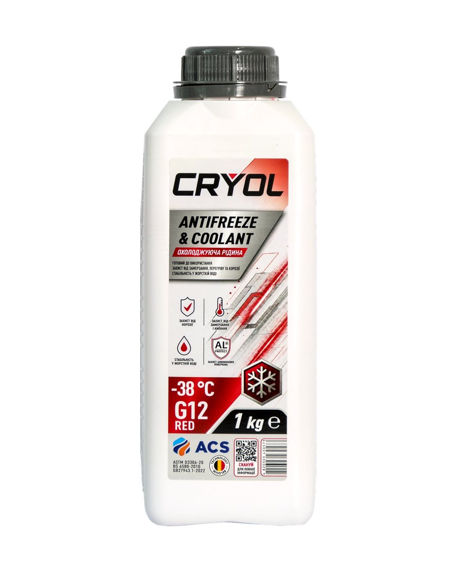 CRYOL Antifreeze & Coolant · Червоний